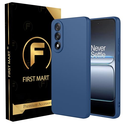 Image of FIRST MART Matte Silicone Back Cover for OnePlus Nord 5 - Blue