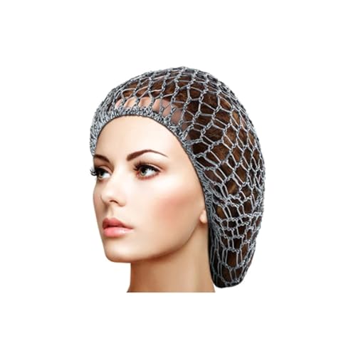 Generisch Red de malla para el pelo largo del sombrero de rayón para tejer el pelo red de ganchillo para dormir 1 pieza de malla suave para el cuidado del cabello diadema con cabello hombres, J