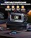 YaberAuto 10-in-1 Jump Starter with Air Compressor 8000A 160PSI 65W Charging, Portable Car Battery Jump Starter (All Gas/12L Diesel) Jump Box Car Battery Jumper Starter Portable Jumper Cables, 160W DC