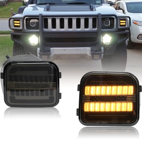 Amazon.co.jp: NJSBYL アンバー LED ウインカー ライト ハマー H3 H3T