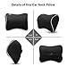 QBUC Car Seat Neck Pillow, Car Headrest Cushion for Neck Pain Relief &Cervical Support, Memory Foam and Ergonomic Design(Black)