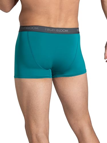 Fruit of the Loom Men's Micro Stretch Boxer Briefs, Designed to Move with You, Lightweight & Moisture Wicking, Trunk - 6 Pack - Assorted Colors, Medium - image 3
