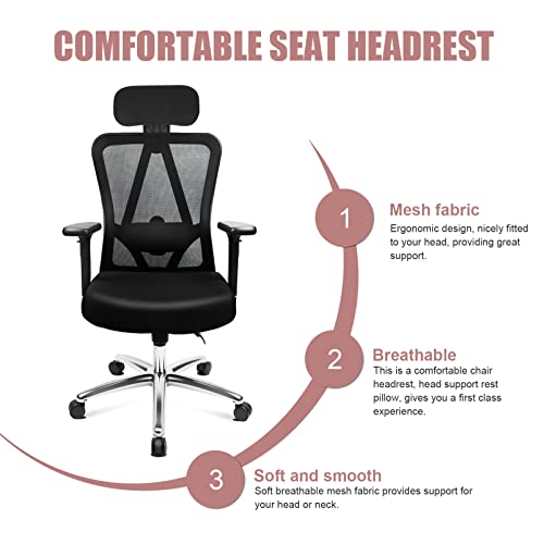 Garneck Office Chair Headrest Attachment Adjustable Universal Computer Chair Headrest Pillow Head Support Cushion For Any Desk Chair #TOP1