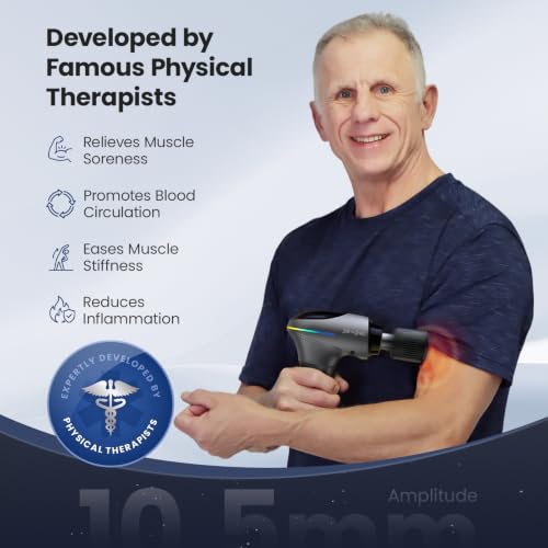 Image of BOB AND BRAD A2 Pro Massage Gun with Heat and Cold, FSA-HSA Eligible Deep Tissue Percussion Muscle Massager Gun, 10.5mm Amplitude, Pressure Sensor, 4000mAh USB-C, Gifts for Men Women Athletes