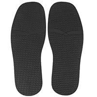 Agatige Full Soles Rubber Replacement, A Pair Anti-Slip Shoe Bottom Repair, 3.5mm Thickness Shoe Replacement Rubber Full out Sole Raised Grain Shoes Sole Repairing Tool for Replacement (Black)