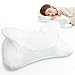 jaymag Cuscino Ortopedico Cervicale in Memory Foam per Chi Soffre di Dolore al Collo Ergonomico Antirussamento per Chi Dorme sul Fianco/Supino/a Pancia in giù, con Federa Anallergica Lavabile