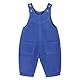 ANIMQUE Baby Kleinkind Kinder Cord Latzhosen Overall Jungen Mädchen Jumpsuits Ärmellose Knopf Verstellbare Hosenträger Hose Basic 0-4 Jahr, Marineblau 110