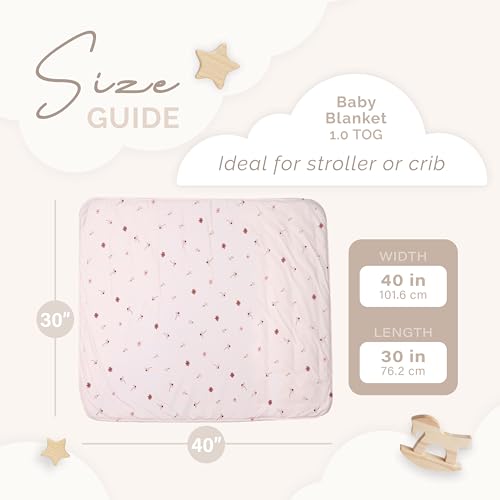 Image of Soft Baby Quilted Blanket - Lightweight and Breathable, Ideal for Newborns and Toddlers. (Daisy, 30 inch x 40 inch)