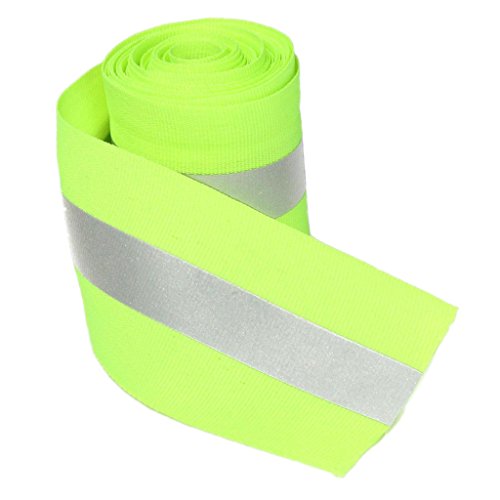 Cintas Adhesivas Reflectante Tira de Costura Tela Seguridad Sintetizador Color Limón Verde...