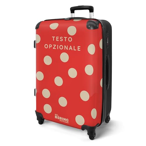 NoBoringSuitcases.com® Valise de Voyage 67cm 72L Personnalisée, Grande Valise Rigide avec roulettes, Trolley Léger, Valise Soute pour Bagages de 20kg, Motif...