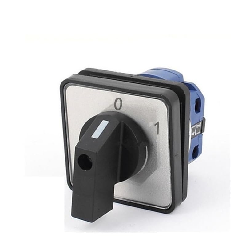 1pcs AC 660V 20A Latching 4 Terminals 0-1 2 Position Changeover Cam Switch LW26-20/1