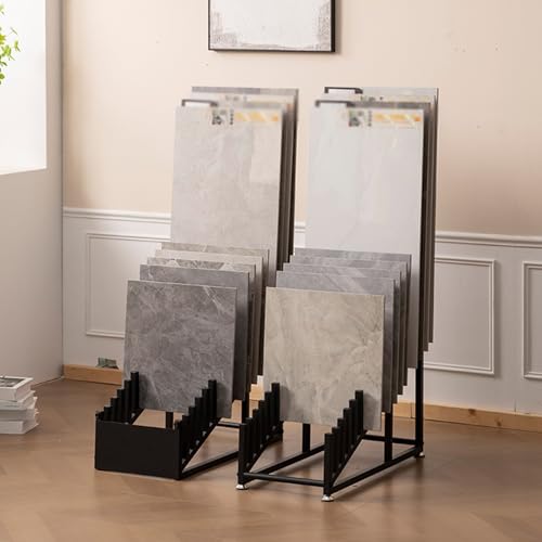 Espositore per piastrelle, scaffale per campioni per 16 piastrelle, perfetto per showroom, espositori al dettaglio, design elegante e durevole