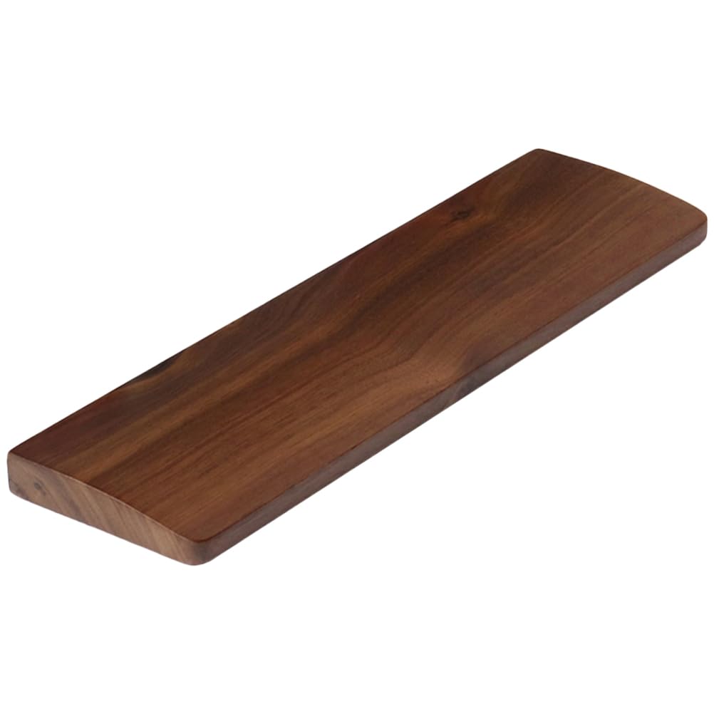 Didiseaon Walnut Keyboard Wrist Rest 11.81In Wooden Palm Support Non-Slip Hand Rest for Mechanical Keyboard Gaming and Office Use