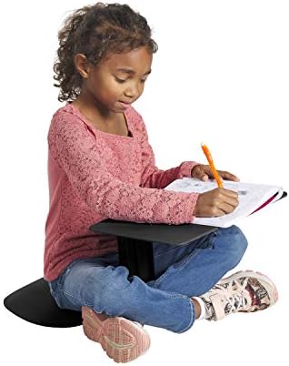 ECR4Kids The Surf Portable Lap Desk, Flexible Seating, Black