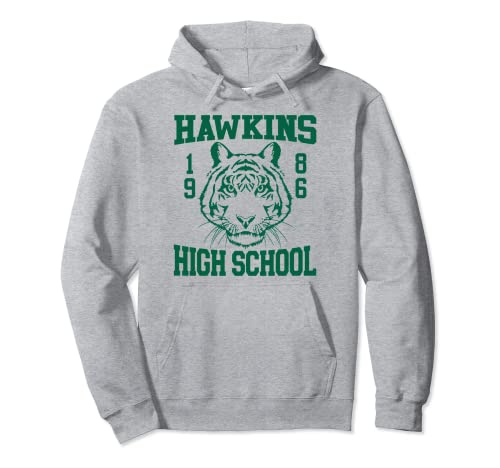 Stranger Things 4 Hawkins High School Green Logo Sweat à Capuche Cover