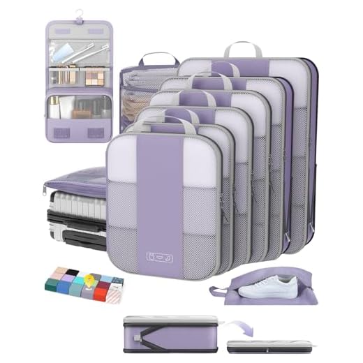 OlarHike 10 Set Compression Packing Cubes