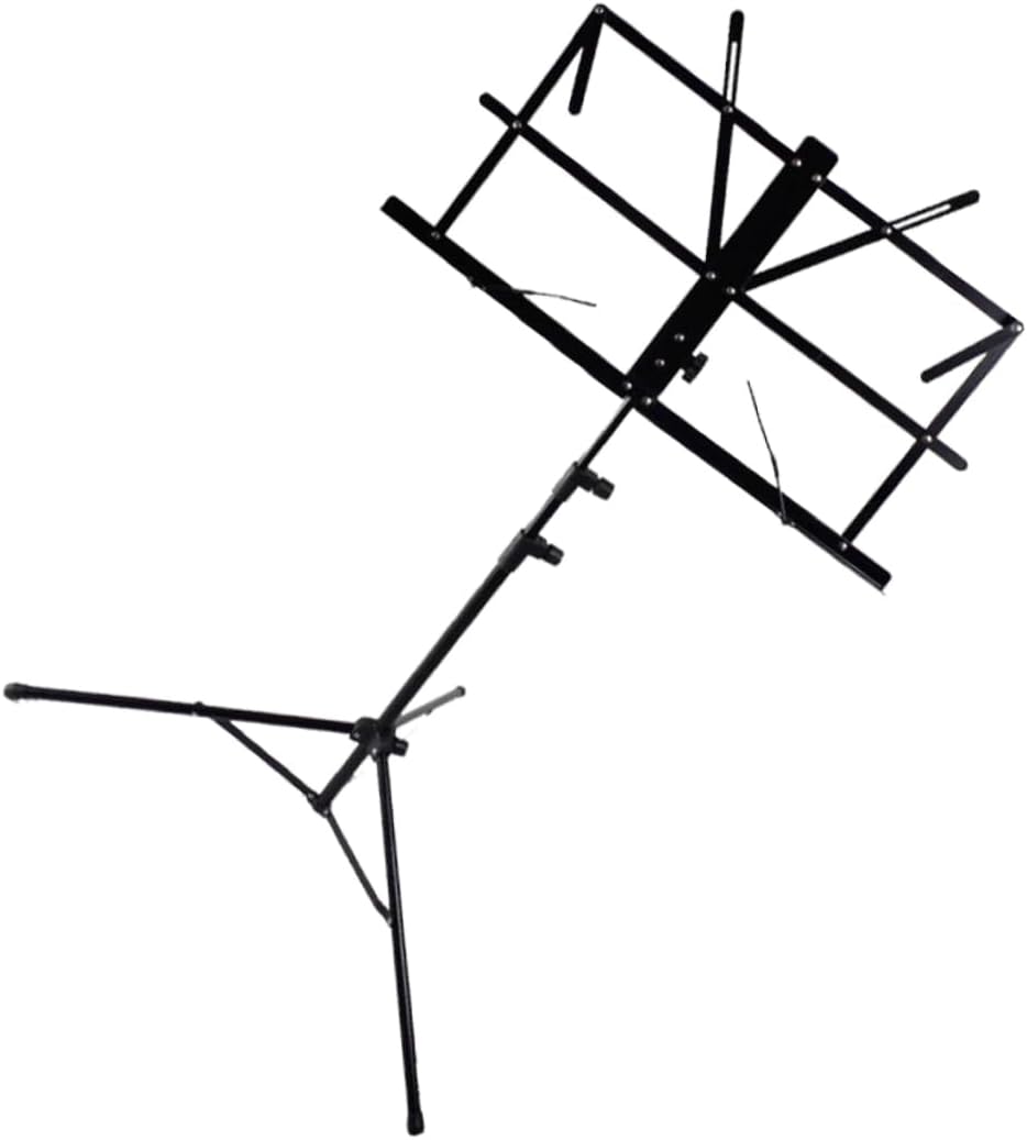 Foldable Black Tripod Music Stand Holder for Guitar Violin Sheets