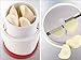 Leifheit Gourmet Garlic Slicer, Stainless Steel Blades, ABS Plastic Body, Twist-to-Slice Design, Safe for Garlic, Ginger, Cheese, Chocolate, Dishwasher Safe, German Quality, White/Red