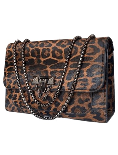 Leopard Print Purses For Women Cheetah Purses Small Shoulder Bag Vintage Handbag Crossbody Bags Clutch