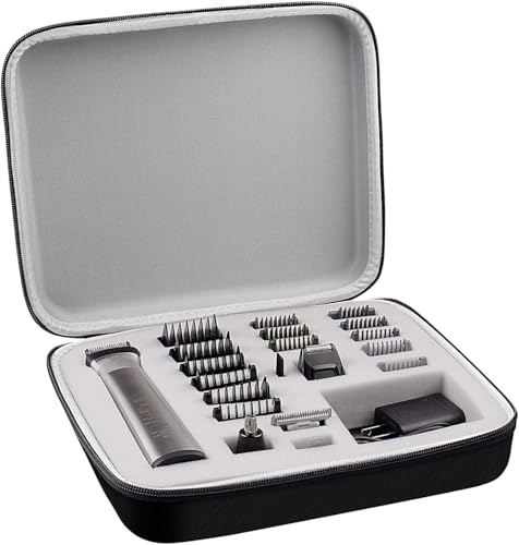 Funda compatible con Philips para Norelco Multigroom Series 7000 5000 Kit de aseo para hombre con recortadora MG7750/49 MG7910/49 MG9510/60. Soporte de almacenamiento para recortadoras de accesorios