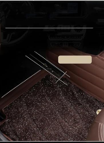 Tapis de sol Alfa Romeo de luxe version améliorée style ciel étoilé marron