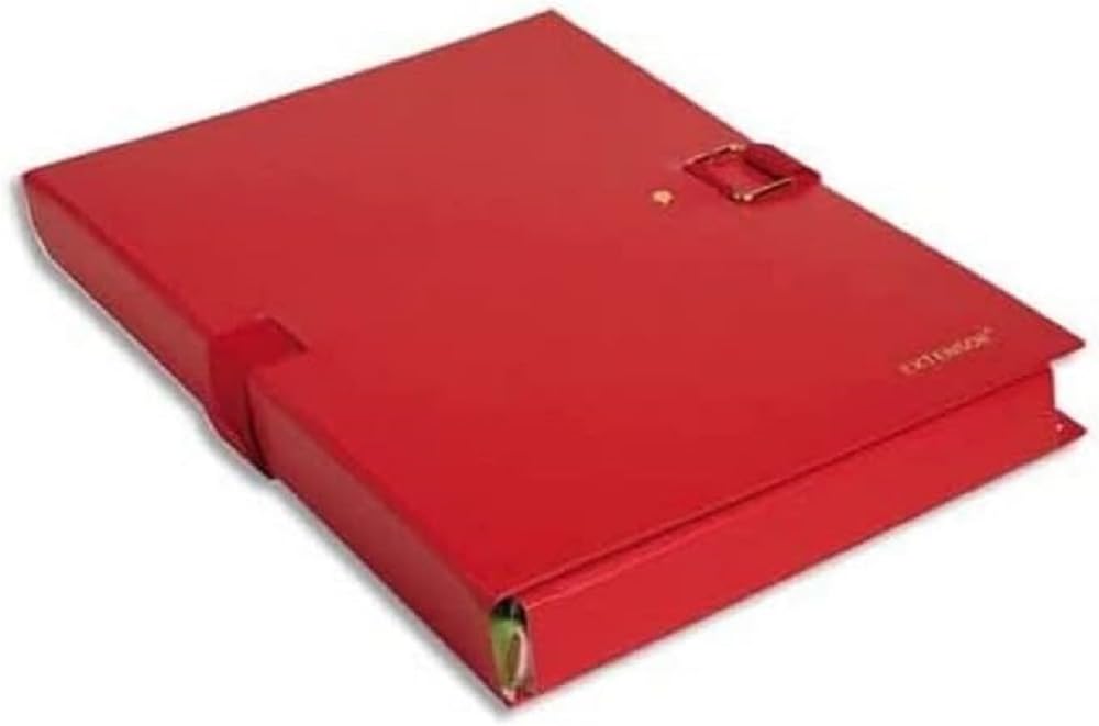 Exacompta, Ref 22009E, Balacron Expandable Folder, 240 x 320mm in Size, Suitable for Holding A4 Documents, Wrap-Around Strap