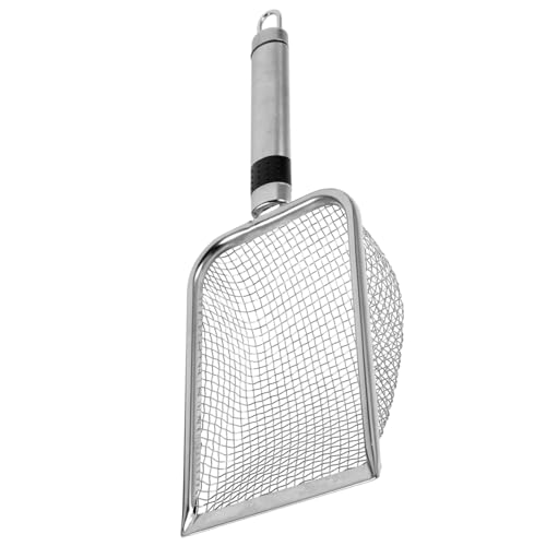 BESPORTBLE Sabbia Spiaggia in Acciaio Robusto con Rete per Filtrare Sabbia e Trovare Conchiglie Strumento per Scavo e Gioco al Mare