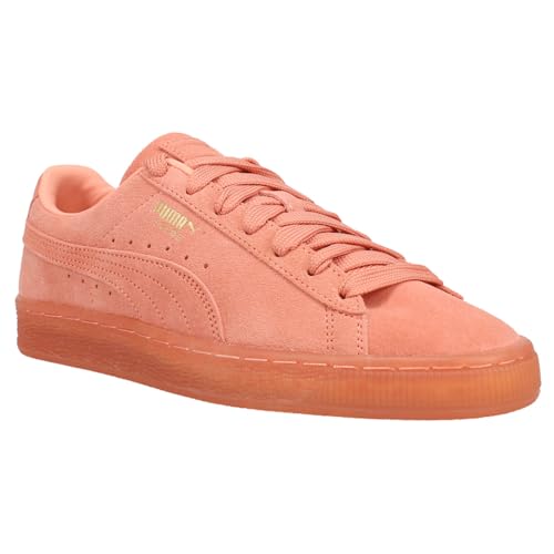 PUMA Kids Girls Suede Classic Mono Gold Lace Up Sneakers Shoes Casual - Pink2