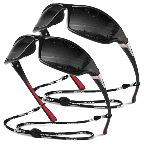 Sunier Gafas de Sol Hombre Mujer Polarizadas Deportivas Gafas de Sol Conduciendo Pesca Ciclismo Protección 100% UV400