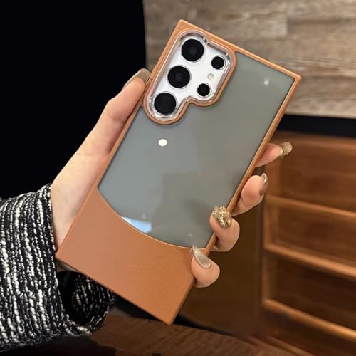Evitez les rayures sur votre Samsung A54 avec cette coque en cuir marron