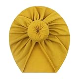 luoluoluo Kleinkind Säuglings Mützen Baby Jungen Mädchen Cap Fester Baumwollgeknoteter Elastischer Turban Mütze Sommer Stirnband Hut