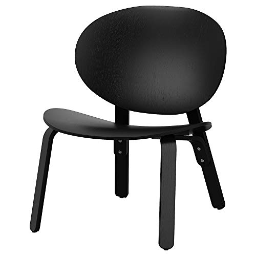 Chaise FRÖSET placage chêne teinté noir ProTuning fauteuil salon bas - 2