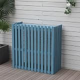 Pannelli per recinzione per la privacy esterna, recinzione in legno per condizionatore da giardino, pattumiera decorativa, copertura di ventilazione per condizionatore, schermo decorativo in legno pe
