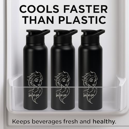 Image of SKI Sprint Stainless Steel Sipper Water Bottle with Laser Print, for School, Office, Gym, Home, Travel | AdultS &Teens | 950 ML, Leakproof, Rust free | Character Merchandise FROZEN