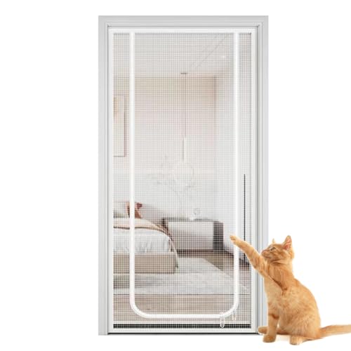 Porte moustiquaire pour animaux 90x220cm avec fermeture éclair pour balcons et couloirs - 2