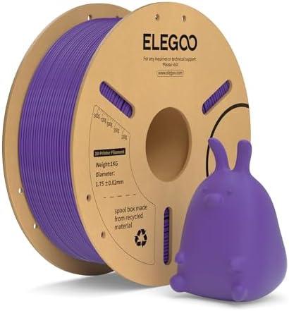 ELEGOO PLA+ Filament 1.75mm Lila 1KG | PLA Plus, Härter und Stärker 3D Drucker Filament, Maßgenauigkeit +/-0,02mm, 1kg Spule Kompatibel mit den Meisten 3D Printer