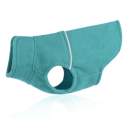 Image of Dog Clothes for Small Dogs Fleece Vest Dog Sweater Boy Girl, Warm Pullover Fleece Doggie Jacket, Winter Pet Ourfit Chihuahua Sweater - Yorkie Clothes (Lake Blue, X-Small)