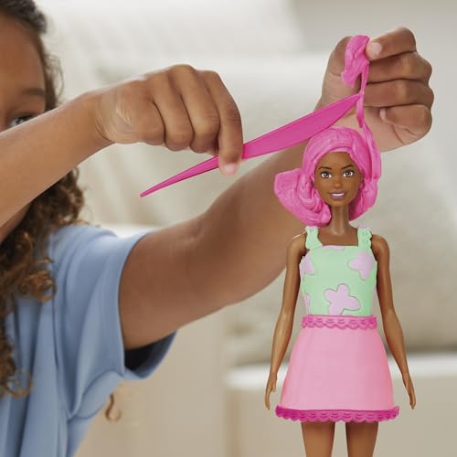 Play-Doh Barbie Garden Party Designer Doll, Make Doll Clothes with Modeling Compound & 10 Fashion Accessories, Arts & Crafts for Girls & Boys 5+ (Amazon Exclusive) - image 9