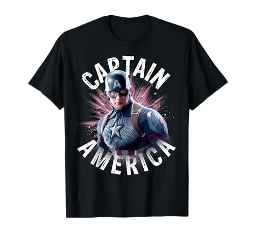 Marvel Avengers Endgame Captain America Space Poster T-Shirt