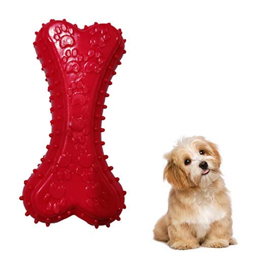 Pups&Pets Spike Dental Chew Puppy Bone Dog Toy Quick Squawk Red Color (B09W1D3DJH) Amazon Price History, Amazon Price Tracker