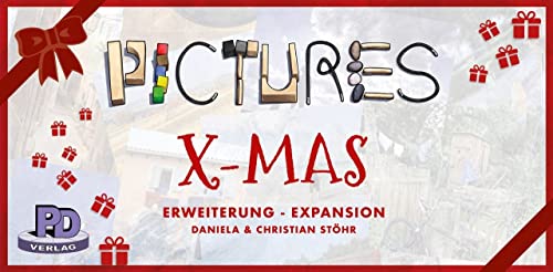 PD-Verlag PDV5002 X-Mas Spiel Erweiterung für Pictures ab 8 Jahren Rot und Grün