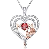 Iefil Rose Heart Pendant