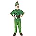 Widmann - Costume per bambini Peter, Coat, pantaloni con stivali, cintura con stelo, cappello con piuma, carnevale, feste a tema