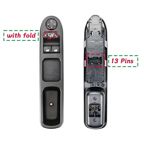 Interrupteur vitre électrique 6554.QA Peugeot 207 commande avant gauche - 3