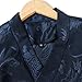 HZCX FASHION Cardigan Kimono for Men Black Silk Satin Robe Mens Lightweight Traditional Hanfu Silky Chinese Dragon Shirt(Navy,XX-Large)