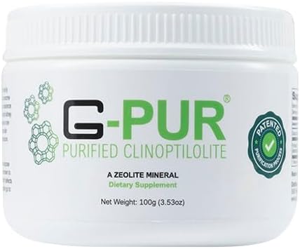 Purified Clinoptilolite, A Zeolite Mineral, 100 Gram jar of Purified clinoptilolite (Zeolite) Powder