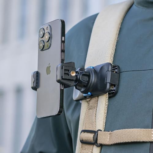 Support de téléphone magnétique rotatif 360 avec clip de fixation pour smartphone