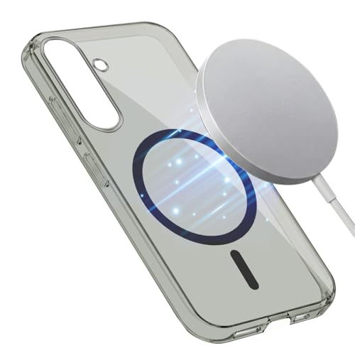 Image of Jkobi Lifetime Anti-Yellow MagSafe Compatible Clear Back Cover Case for Samsung Galaxy S26 5G (Sleek Hard Crystal | Shockproof and Camera Protection)