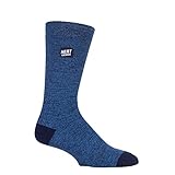 Heat Lockers Men's Warm Twist Crew Sock Navy/US 7-12