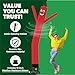 LookOurWay Air Dancers Wacky Waving Inflatable Tube Man Set - 10 Feet Tall Inflatable Dancing Man with Blower - Red